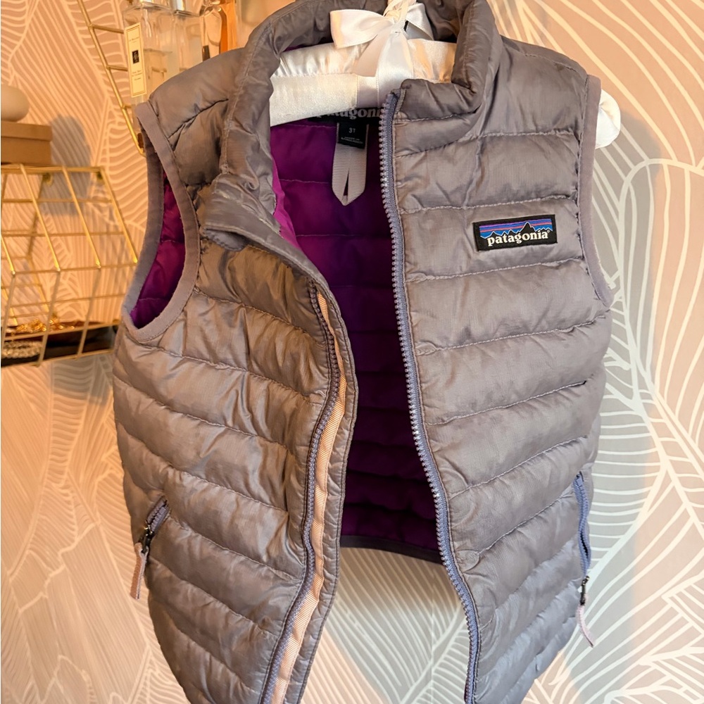Patagonia Kids Puffer Jacket 3T (Purple & Gray)